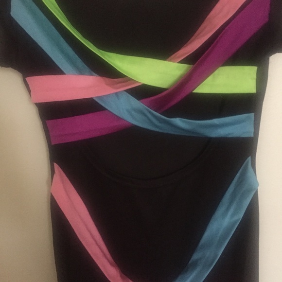 Little Black Coloured Criss Cross Dress - Picture 10 of 10